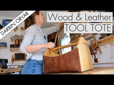Wood & Leather Tool Tote // Favorite Shop Project