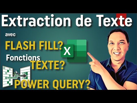Utiliser Flash Fill, les  Formules Textes ou  Power Query ? #Excel #PowerQuery #ExcelTutorial