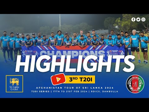 High-Scoring Thriller in Dambulla! Sri Lanka vs Afghanistan | 3rd T20I Highlights