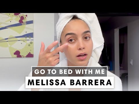 'In The Heights' Star Melissa Barrera's Nighttime Skincare Routine | Go To Bed With Me