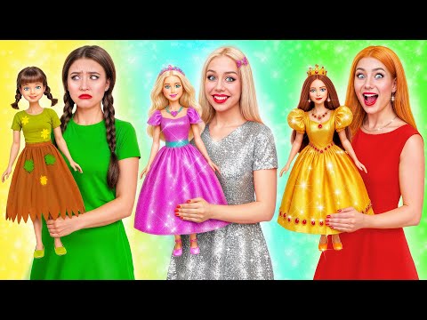 Rich vs Broke vs Giga Rich Barbie Doll Makeover | Funny Situations by Multi DO Girls