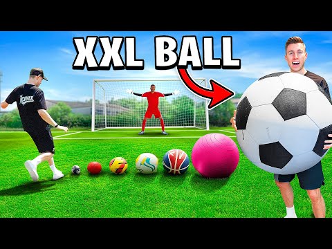 Bei JEDEM TOR wird der BALL GRÖßER! ⚽😱 (Fußball Challenge)