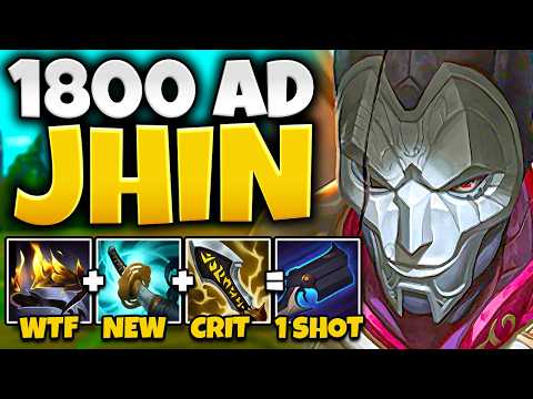 I BROKE THE JHIN AD WORLD RECORD! (1800 AD = ONE SHOT EVERYTHING)