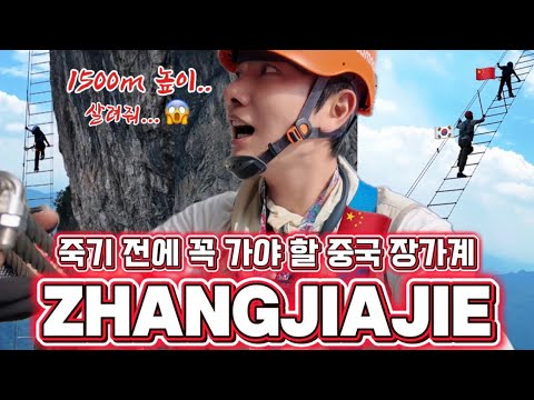 🇨🇳 Must-see places in Zhangjiajie, China before you die 👍🏻 | 1,500m high! Even the Chinese are te...