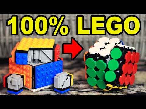 These Rubik's Cubes are 100% LEGO, and Turn GREAT!