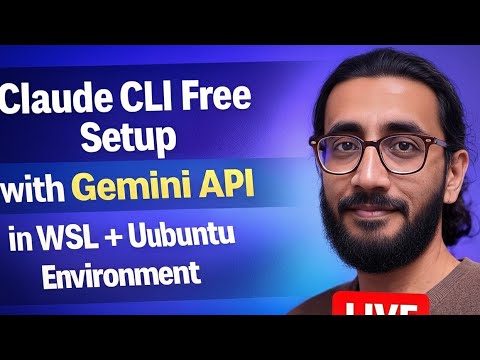 Claude CLI Free Setup + Gemini API Integration in WSL Ubuntu | Full Practical Guide (LIVE 12AM)