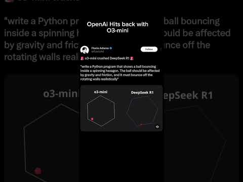 OpenAi's O3-mini destroys deepseek #chatgpt #aiwars #deepseek #coding