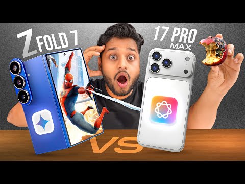 Samsung Z Fold 7 vs iPhone 17 Pro Max | Foldable vs Flagship Battle 2025