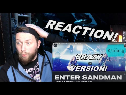 METALLICA FAN hears "ENTER SANDMAN" by THE WARNING #reactionvideo #thewarning #reaction