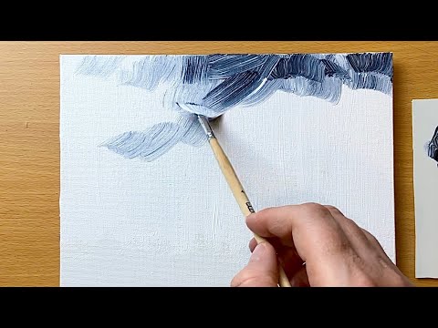 The Most Liked Painting 2024 / Winter Acrylic Painting