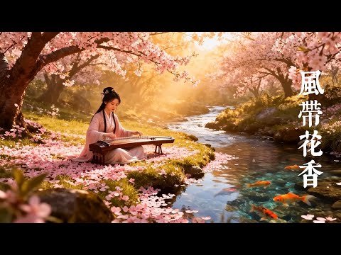 風帶花香 · 古箏柔息｜回歸平靜的療癒旋律 #meditation #focus #healing #relxing #instrumental #music #zen