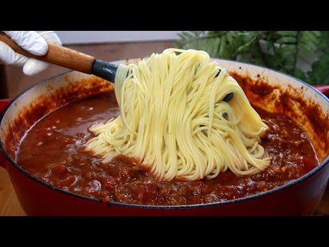 لم تتذوق وصفة سبغايتي مصنوعة بهذه الطريقة من قبل! مكرونة رهيبة 😋 A Delicious Spaghetti Recipe