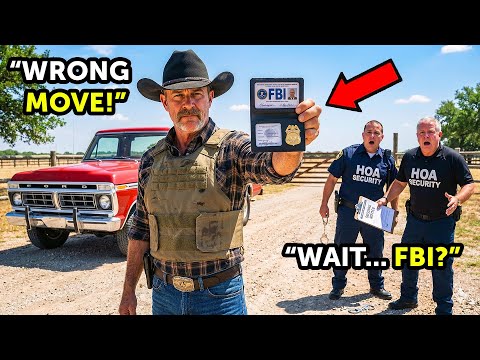 HOA Cops Tried to Seize My Vintage Truck—They Froze When I Showed Them My FBI Badge!