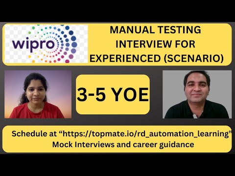 Manual Testing Interview Questions and Answers| Manual Testing Mock Interview for Experienced