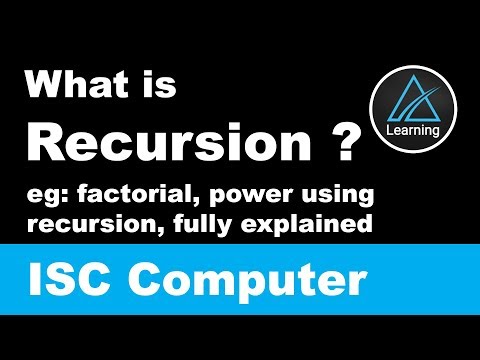 Recursion in Java | Factorial, Power using Recursive Technique  | Computer Science Class 11, 12  ISC