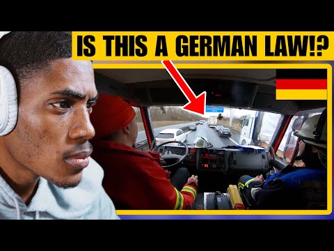 American Reacts to German Einsatzfahrt zum Verkehrsunfall auf A7/A70 | Feuerwehr Werneck