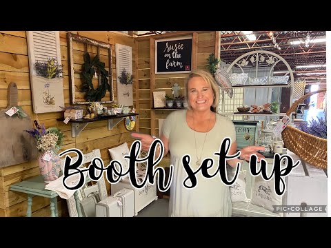 Booth set up in a Vintage, Antiques, Treasures and Gifts Store. Upcycled Decor, Thrifting for profit