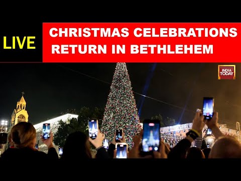 Live: Christmas Celebrations Return To Bethlehem After Two Years | Birth Place Of Jesus Christ
