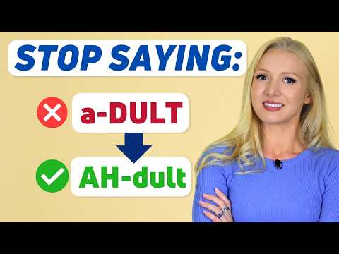 Do YOU Mispronounce These Common English Words?