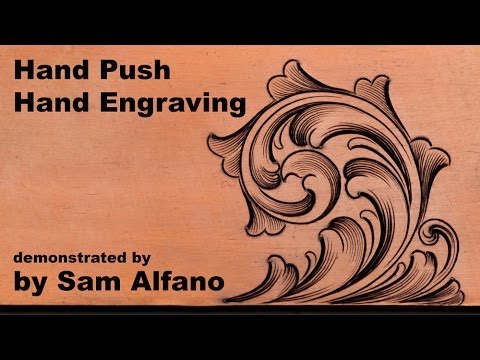 Hand-push hand engraving