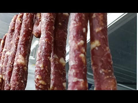 Homemade dried sausage, 10 days
