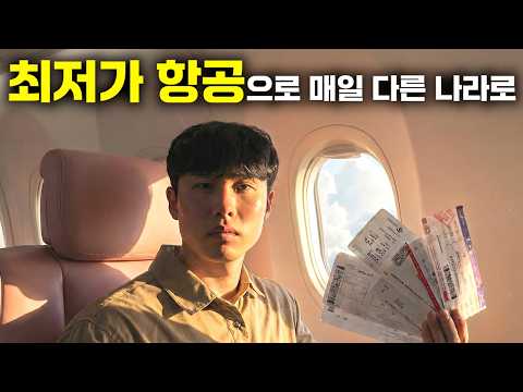 일주일 동안 매일 최저가 항공만 타면 어디에 도착할까?