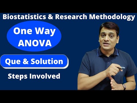 Part 2: One Way ANOVA | Question & Solution | Steps Involved in ANOVA | Analysis of Variance