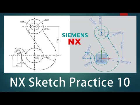 NX Sketch Practice - 10