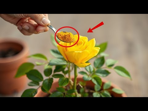 Just Turmeric! Roses Grow 500% More Roots Instantly and Bloom Forever