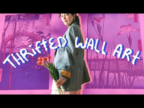 THRIFT FLIP - vintage Japanese wall art and thrifted frames!