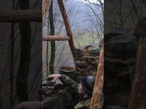 Bushcraft solo #camping  #bushcraft #survival #building Part - 3