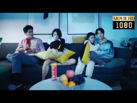 【MOVIE】 Watching a ghost movie, Cinderella is so scared that she hugs Boss and refuses to let go!