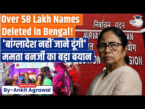 Shocking! 58 lakh names deleted in Bengal's SIR | Ankit Agrawal Study IQ