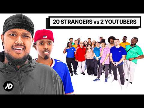 20 STRANGERS VS 2 YOUTUBERS FT CHUNKZ, AJ SHABEEL & DARKEST