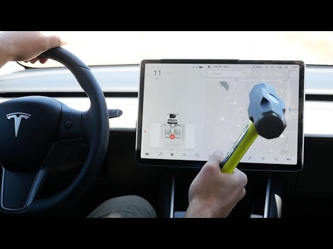 What Happens If You Smash Tesla Model 3 Screen While Driving?