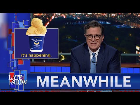 Meanwhile... Does Mac & Cheese Ice Cream Threaten Colbert's Dessert Dominance?