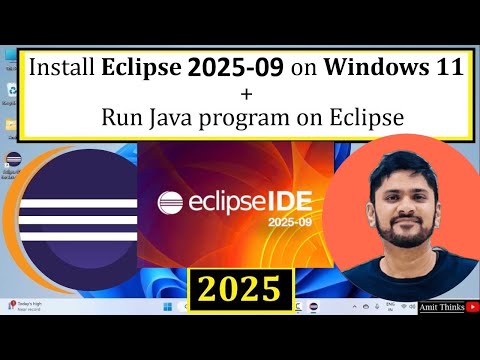 How to install Eclipse IDE 2025-09 for Windows 11 | Complete Installation