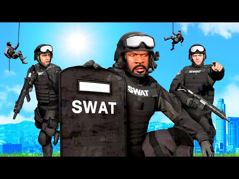Michael, Trevor & Franklin JOIN the SWAT in GTA 5!