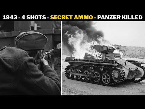 He Blew Up a Panzer with FOUR 7.62 SHOTS using “Secret Ammo” and was pulled from war by his own army