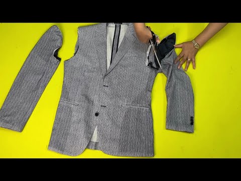 [DIY] Don't throw away the men's jacket you don't wear. | It's so well-made. You can trust me.