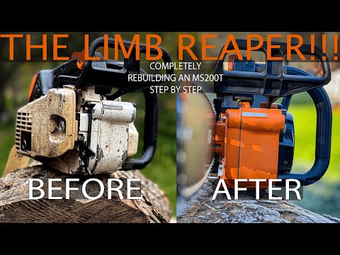 THE LIMB REAPER LIVES!!! Rebuilding and restoring a custom built Stihl MS200t by John's Custom Saws