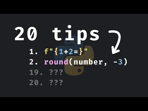 20 Everyday Tips & Tricks in Python