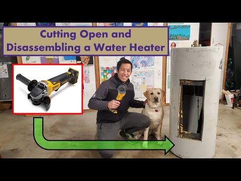 Cutting Open and Disassembling a Water Heater