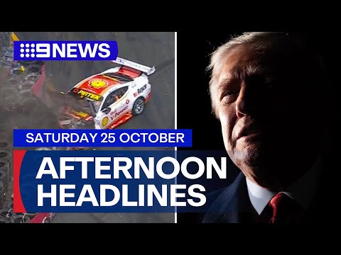 Photographers injured after crash; Trump denies negotiations with Canada | 9 News Australia