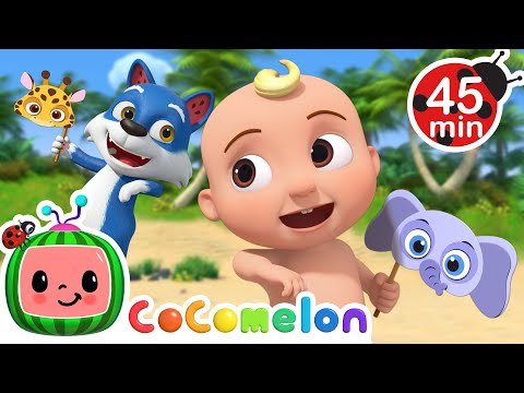 Fun Animal Masks for Kids! 😆 Best Animal Songs Compilation 🎵 | CoComelon Nursery Rhymes for Kids
