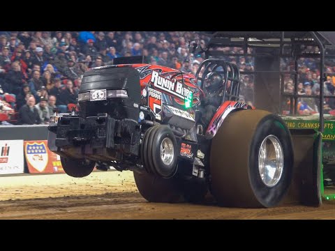 Tracror Pull 2023: Super Stocks: Mac Trailer Winter Nationals Freedom Hall. #mats2023