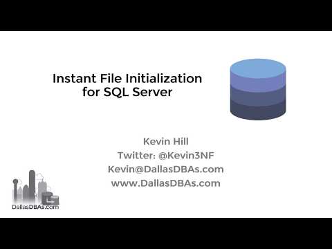 SQL Server Instant File Initialization
