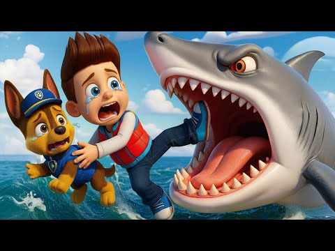 Did Ryder Escape The Shark's Mouth | Paw Patrol 3D Animation | PAW Patrol Ultimate Rescue | Rainbow3