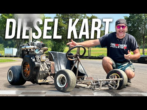 We Built a Turbo Diesel Racing Go Kart! FAST or FAIL?