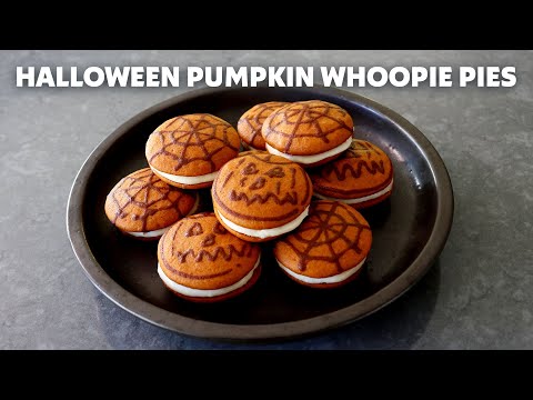 Halloween Pumpkin Whoopie Pies | Food Wishes
